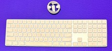 Apple Magic A1843 Magic Keyboard W/ Numeric Keys White Fully Tested Works Great picture
