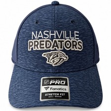 NEW Fanatics Nashville Predators Authentic Pro A-Flex Hat Navy NHL S/M picture