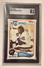 1982 Topps Lawrence Taylor SGC 8 RC Rookie #434 Giants NFL picture
