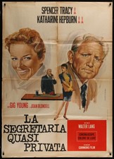Desk Set Spencer Tracy Katharine Hepburn 1957 39x55 Italian Poster Due Fogli picture