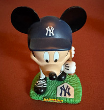 Disney Mickey Mouse New York Yankees NY Cap Baseball Figurine Collectible picture