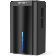 BEDRED Dehumidifier 95OZ for Home 1000 sq ft Black Auto Shut Off Ambient Light picture