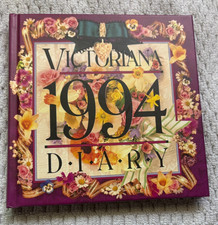 1994 Victoriana Diary Book Journal Unused Beautiful Graphics Grossman Hart VTG picture