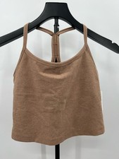 Beyond Yoga Women's Spacedye Slim Racerback Cropped Tank, Desert Sand Heather, M picture