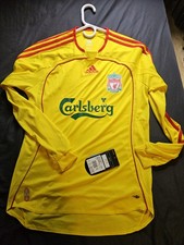 Vintage Adidas Liverpool 2006 07 Away Long Sleeve Soccer Jersey Shirt S NWT picture