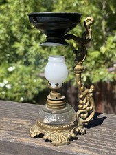 Antique 19th Century Brass Vapo Cresolene Vaporizer Medical Oil Lamp READ picture