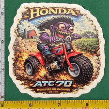 1984 Honda ATC70 9x9cm Durable Die-Cut Vinyl Sticker Number 24 of 36 picture