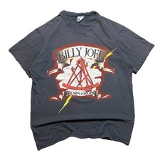 VTG 1989 Billy Joel Storm Front Tour Band Tee Size Large Single Stitch  picture
