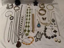 Vintage Lot of Women’s Costume Jewelry 1960’s-1970’s, some signed. *Bonus Gift* picture