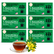 3 Ballerina Tea Dieters Drink, Extra Strength Herbal Tea Bags, Pack of 6 picture