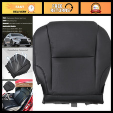 Driver Side Bottom Seat Cover Replacement - Perforated Microfiber Leather, Black picture