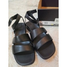 NIB Naturalizer Effie Black Strappy Low Wedge Sandals – Women's Size 10 M picture