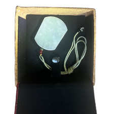 Genuine Certified Icy-Blue Natural Type A Jadeite Jade Pendant picture