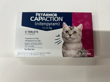 PetArmor CAPACTION (nitenpyram) Oral Flea Treatment for Cats 6 Tablets EXP:08/27 picture