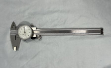 Vintage KBC Tools White Face Dial Caliper - Stainless Hardened - 6 Inch - Case picture