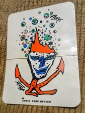 VTG 80s CHRIS COOK ALVA NOS SKATEBOARD DECK STICKER picture