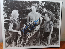 1946 Signed Tarzan Photo 8 x 10 Johnny Wiessmuller & Johnny Sheffield RRP 17 picture