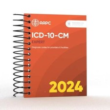 ICD-10-CM 2024 The Complete Official Codebook with Guidelines By aapc - GOOD picture