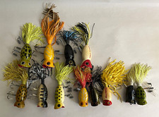 VTG Fred Arbogast Hula Popper Topwater Bass Lures Freshwater Fishing Lot of 12 picture