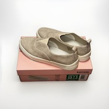 Kensie Salia Beige Ladies Size Canvas Slip-on Shoe Size 7.5 New picture