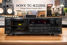 SONY TC-K222ESL 🌈RaRe🌈 Vintage Stereo Cassette Deck picture