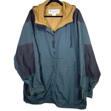 Vtg 90s Columbia Mens XL Windbreaker Jacket Hooded Retro Classic Y2K Streetwear picture