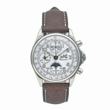 Philippe Du Bois & Fils Moonphase 1785 Perpetual Calendar Sterling Silver Watch picture