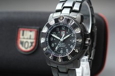 [N MINT w/ Case] Luminox USAF F-117 Nighthawk 3400 Quartz 45mm Date Men's Watch picture