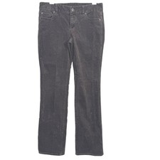 VTG J.Crew Womens Corduroy Pants Gray Brown 4R Favorite Fit Low Mid Rise Cords picture
