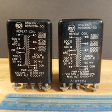 Matching Pair 1950's RCA 8516392-1 Audio Input Transformers Brass Hardware 1.5