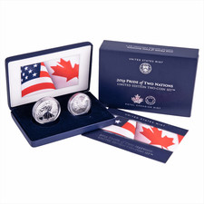 2019 Pride of Two Nations Limited Edition Two Coin Silver Set picture