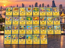 Thai Pokemon 30th Anniversary Pikachu Full Set 30/30 Card Lot — Near Mint picture