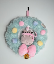 Pusheen Christmas Holiday Hanging Wreath Plush 10” GUND NWT HTF picture