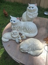 Vintage Life Size Persian Cats Alberta Molds  picture