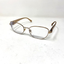 VERSACE MOD 1246-B 1052 52-17-135 GOLD CHAMPAGNE ITALY EYEGLASSES FRAME 259D picture