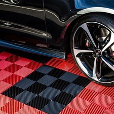 FlooringInc Nitro Vented Garage Floor Tiles | Snow Water Drainage | 12
