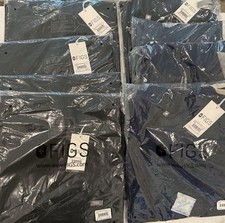 5 Pack of Figs Mens Leon Scrub Top XL Black Short Sleeve V Neck NWT Retails $210 picture