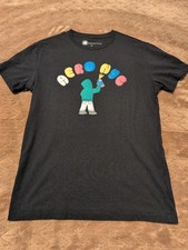 Aeropostale Black Graphic T-Shirt with Colorful HERO NYC Design, Size S picture