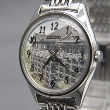 CLA'd [EXC+5] Vtg SEIKO Lord Matic Kiyomizu-dera 5601-9000 35mm UKIYOE AT Watch picture