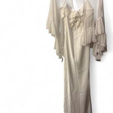 Azazie Women's Cream and Tan Dress picture