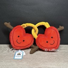 AUTHENTIC❗️Jellycat Val & Tina Love Locks Hearts- NWT Retired- SHIPS SAME DAY picture