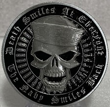 * US Navy Challenge Coin Death Smiles at Eberyone / The Navy Smiles Back Coin picture