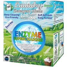 Laundry Detergent Sheets (120 Loads) Eco-Friendly, Hypoallergenic, & Enzyme-Base picture