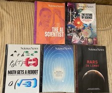 Lot of 5 SCIENCE NEWS Magazines Dec 2025 March May June July 2026 picture