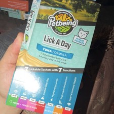Petbeing Lick A Day Tuna Formula Wet Cat Food High Energy Heart Health 7 Sachets picture
