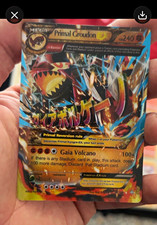Pokemon Primal Groudon EX 86/160 XY Primal Clash Full Art Holo Ultra Rare 240HP picture
