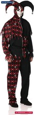 California Costumes Men's Sinister Jester Mardi Gras Carnival Costumes picture