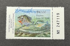 1987 NORTH CAROLINA Sportsman's Stamp - Lot2 *ARTIST SIGNED* Duane Raver picture