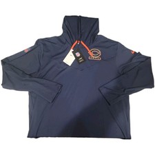 NWT CHICAGO BEARS LIGHTWEIGHT NIKE ON-FIELD DRI-FIT HOODIE SZ XL NAVY Polyester  picture