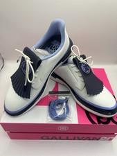 G/FORE Women's Gallivan2R TUXEDO STRIPE Kiltie Golf Shoes - Size 9 GLF000108 G4 picture